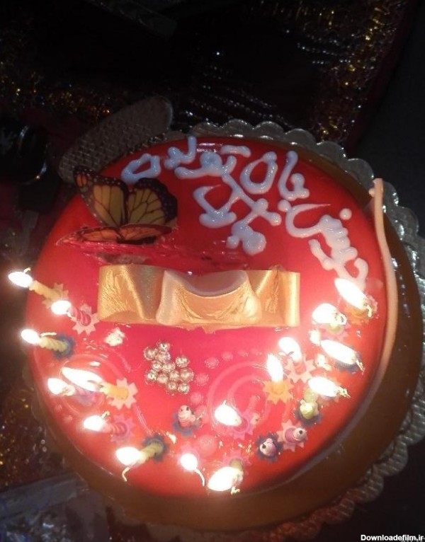 عکس کیک تولدت مبارک حسین جان
