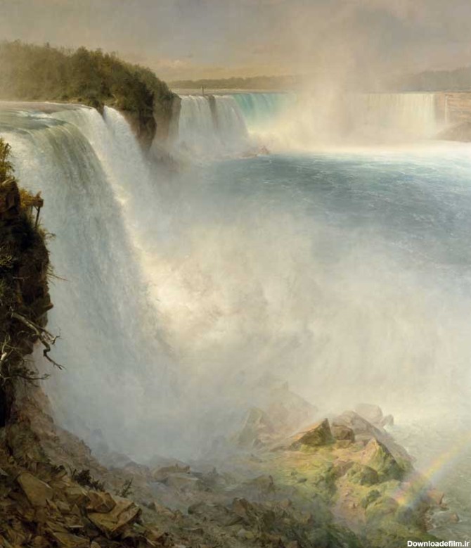 عکس هنری نقاشی آبشار