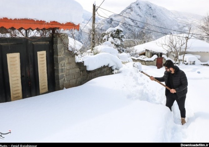 عکس/ بارش برف در روستاهای اشکورات گیلان