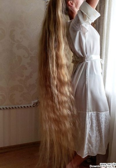 راپونزل واقعی | خانمی با موهای بسیار بلند و بلوند زیبا ملقب به ...