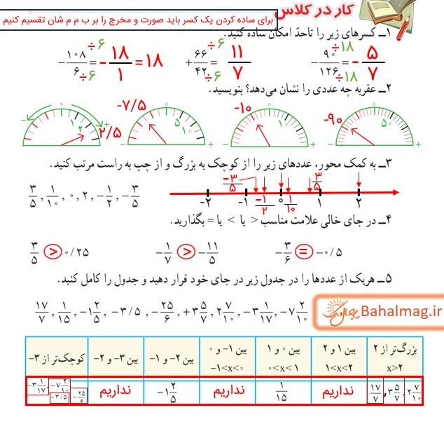 عکس صفحه 7 ریاضی هشتم