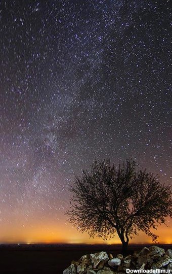 عکس از آسمان شب پرستاره