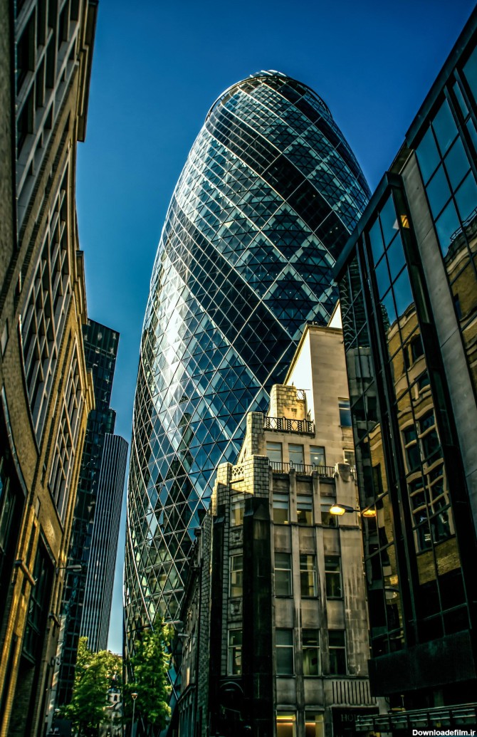 عکس زمینه ساختمان شیشه ای لندن پس زمینه | والپیپر گرام