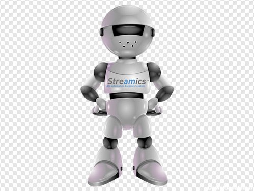 تصویر ترانسپرنت دوربری شده روبات فلزی و آدم آهنی با فرمت png