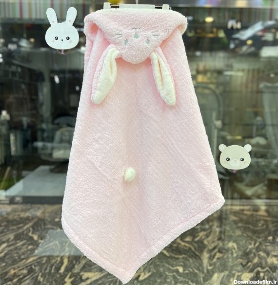 تصویر پتو خرگوشی نوزاد برند مامی لند Mamiland مدل لوفا Lofa طرح خرگوش رنگ صورتی در وب سایت فروشگاه سیسمونی آنلاین تویکت