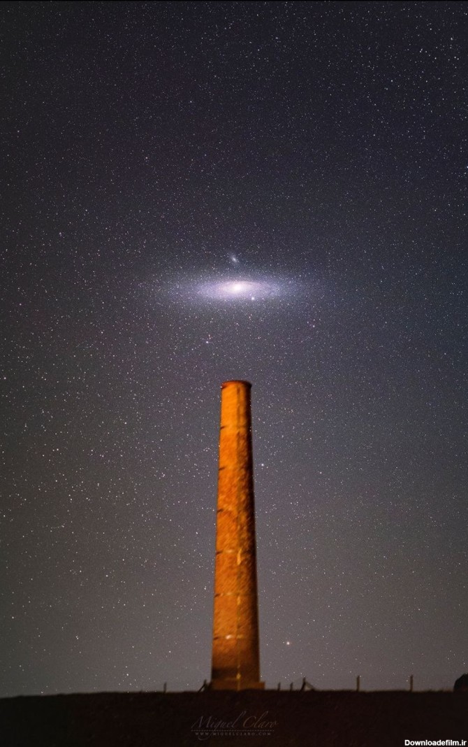 تصویری زیبا از کهکشان اندرومدا در آسمان شب!✴️ | طرفداری