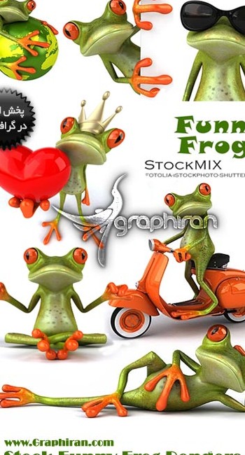 دانلود عکس های قورباغه های بامزه و فانتزی Funny Frogs Photos