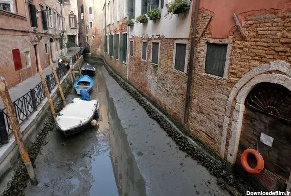 عکس | خشکسالی به ایتالیا هم رسید | شهر ونیز خشک شد