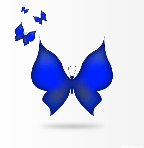 وکتور پروانه آبی 78 | وکتورلو