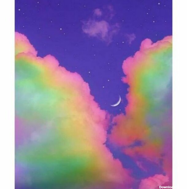 ابر رنگی زیبا و کیوت کپی ممنوع - عکس ویسگون