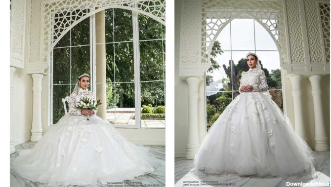 لباس عروس عربی - مدل های جدید لباس عروس عربی - شقایق تفرشی