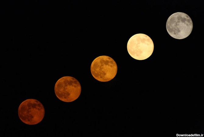 ماه در رنگ‌های مختلف (+عکس)