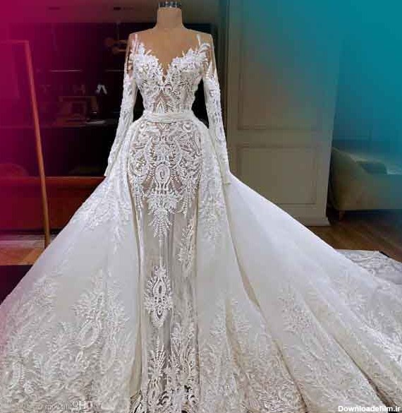 مدل لباس عروس 2023 زیبا و لاکچری و شیک - السن