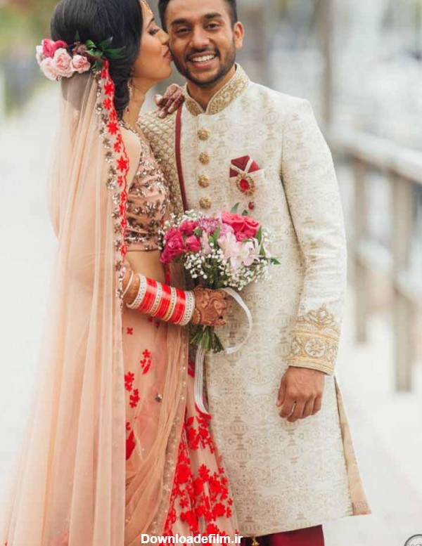 عکس عروس و داماد هندی زیبا - عکس نودی