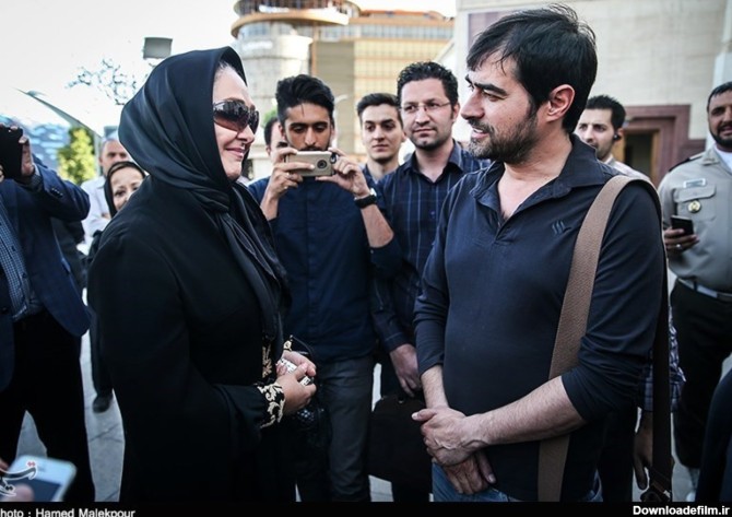 شهاب حسینی در مراسم ختم همسر شهید بابایی ( عکس )