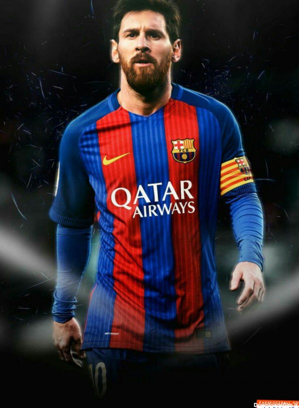 پوستری از " لیونل مسی " سوپر استار درخشان جهان فوتبال و آبی اناری ...