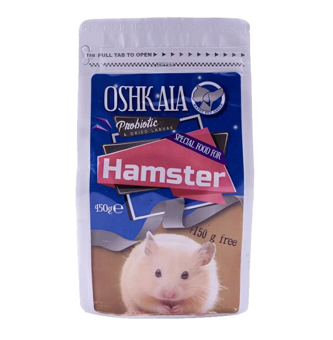 تصویر غذای همستر اوشکایا مدل Hamster وزن 450 گرم