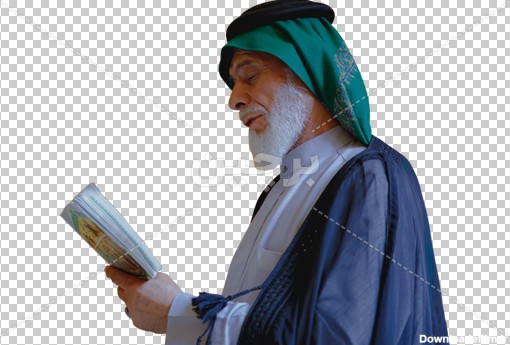 Borchin-ir-man saying prayers in Imam Husain shrine_02 عکس دوربری شده مرد عرب در حال خواندن دعا در حرم۲