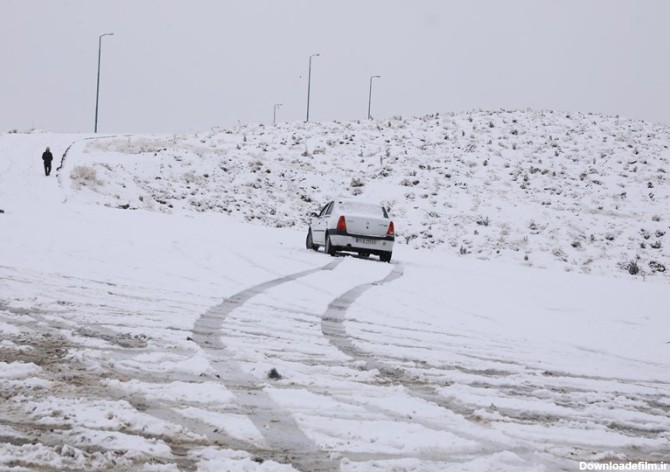 بارش زیبای برف زمستانی در شهرکرد به روایت تصویر - تسنیم
