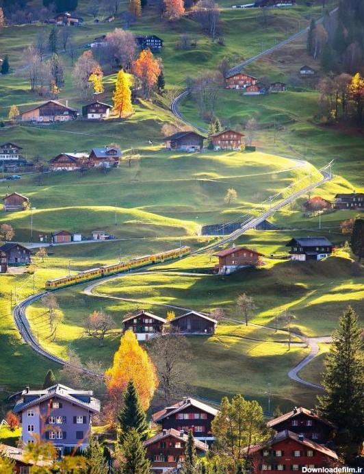 تصویر متفاوت از طبیعت زیبا سوئیس