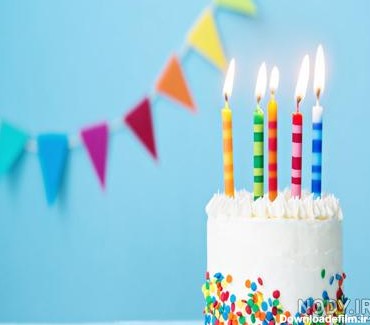 عکس کیک تولد با شمع 27 سالگی