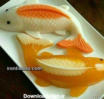 عکس ژله طرح ماهی