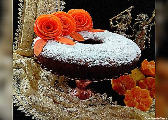 طرز تهیه ❤کیک سالگرد عقدم...کیک هویج وگردوی زعفرانی ...