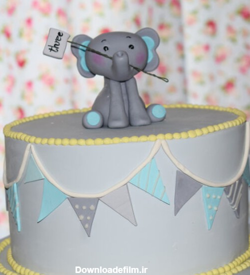 کیک زیبای تولد فیل