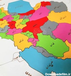 خرید و قیمت پازل چوبی نقشه ایران | ترب