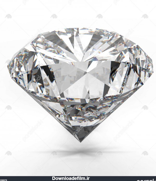 الماس جدا شده در مدل 3d سفید 1156870