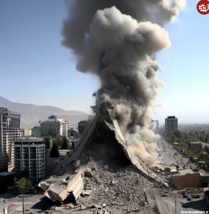 عکس های وحشتناک برج میلاد بعد از زلزله 7.9 ریشتری تهران