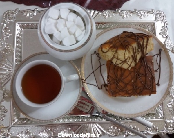 کیک و چای خودم پز | سرآشپز پاپیون