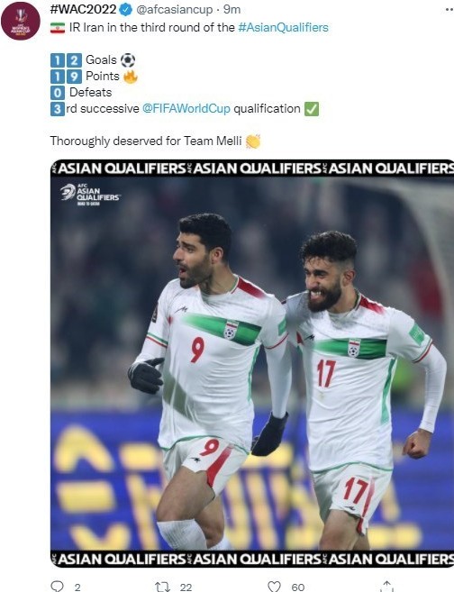 جام جهانی 2022 قطر , تیم ملی فوتبال ایران ,