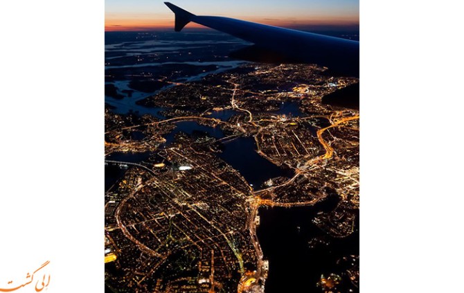 تصاویر هوایی از شهرها ، منظره ای بی نظیر از درون هواپیما