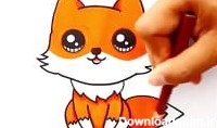 اموزش نقاشی برای کودکان - روباه