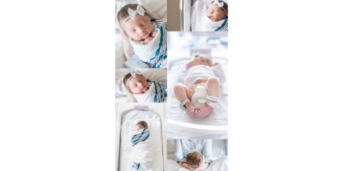بهترین ایده عکس نوزاد در بیمارستان برای نوزاد دختر با تل پاپیونی