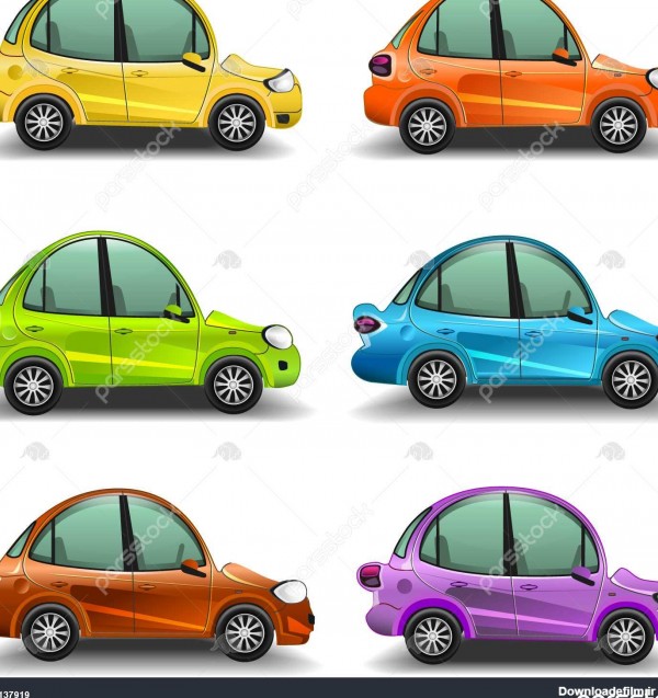 اتومبیل های کارتونی رنگارنگ 1137919