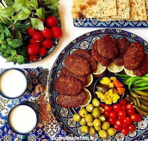 مدل تزیین غذای ایرانی