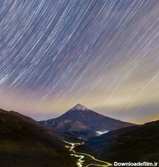 عکس پروفایل طبیعت زیبا و آسمان ستاره ای در شب