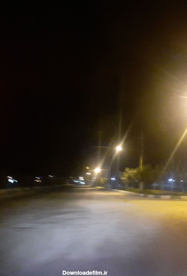 عکس خیابون شب طبیعی