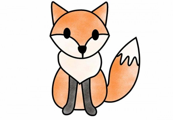 آموزش ویدئویی نقاشی روباه کودکانه - کاغذ رنگی