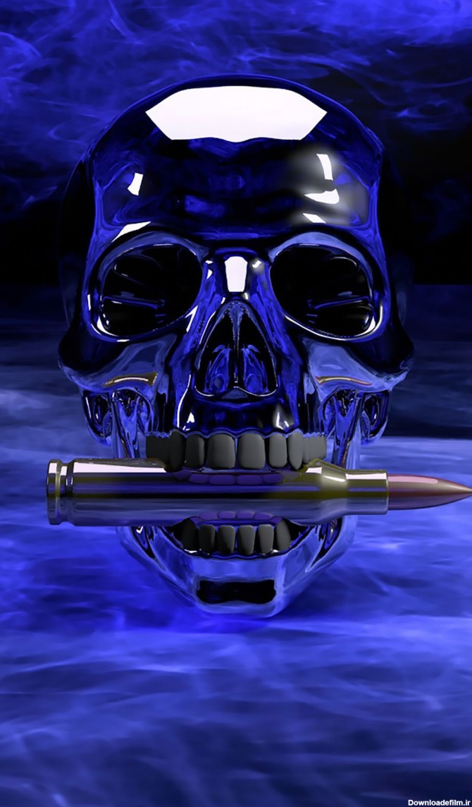 Skull Blue Android Wallpapers - Wallpaper Cave