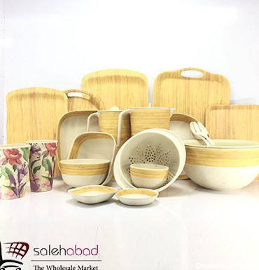 فروش عمده ظروف آشپزخانه چوبی بامبو