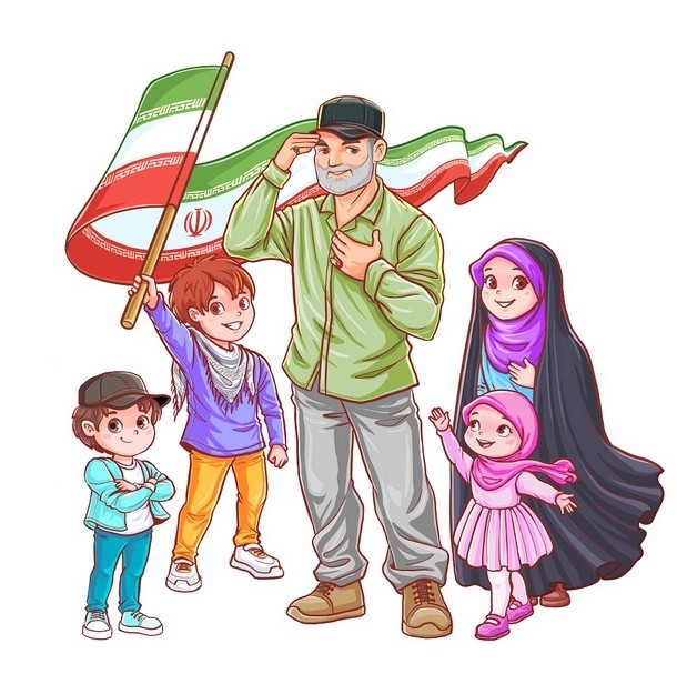 نقاشی کودکانه سردار رشید ایرانی حاج قاسم سلیمانی - مجله روز