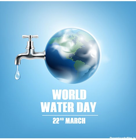 world water day card with earth globe faucet date 22 march realistic 1 وکتور طرح گوش انسان