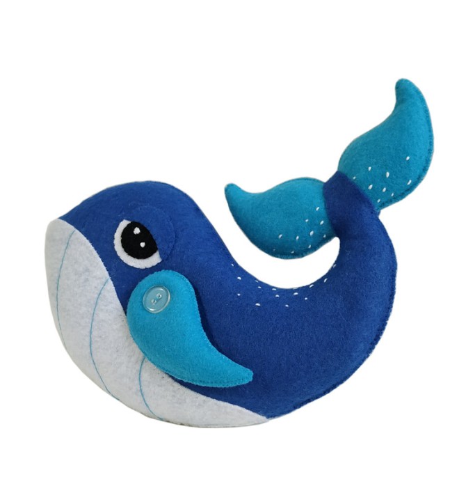 قیمت و خرید عروسک نمدی شکوفه کوک مدل نهنگ