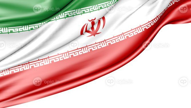دانلود عکس پرچم ایران جدا شده روی پس زمینه سفید تصویر سه ...