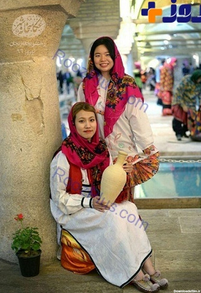 عکس زن ایرانی با لباس محلی