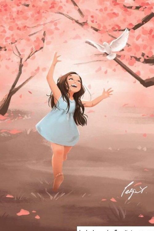 عکس دختر کارتونی فانتزی کره ای