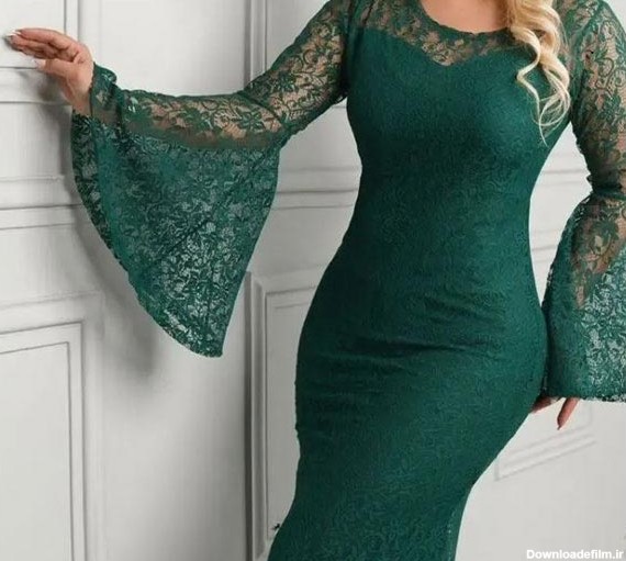 مدل لباس گیپور مجلسی برای افراد چاق زیبا و قشنگ - السن